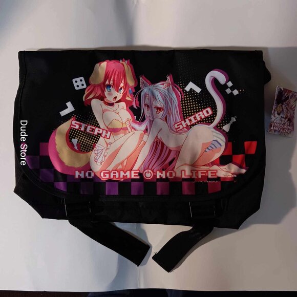 2014 No Game No Life Shiro and Steph Shoulder Messenger Bag - *RARE NEW w/ TAGS*
